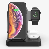 best selling products 2020 in usa amazon 15W fast 3 in 1 wireless charger charging stand for Mobile Phone/Watch/Headset