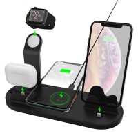 new arrivals 2020 new idea portable charger 15W fast 3 in 1 wireless charging station qi charging pads Charging Stand Holder